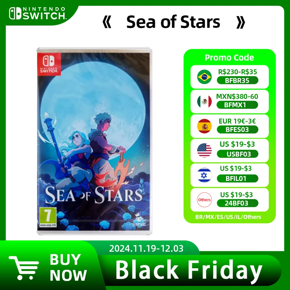 Nintendo Switch Game Deals -sea of ​​Stars - 100% originálna herná kazetová fyzická karta Party pre Switch Oled Lite