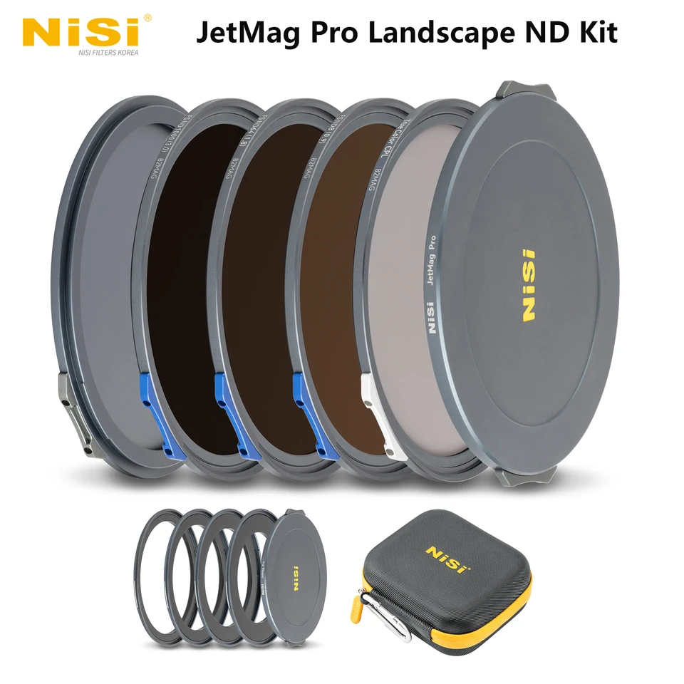 NISI JetMag Pro Landscape ND Kit 82Mag Magnetic Filter Kit FS ND 3 STOP/FS ND 6 STOP/FS ND 10 STOP/TC CPL s adaptérmi