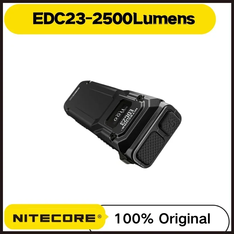 NITECore EDC23 Ultra Slim EDC FLOSHIGHT 2500 LUMENS USB-C Nabíjateľné vrecko Malé taktické TROCH LIGHT vstavané li-iónové batérie