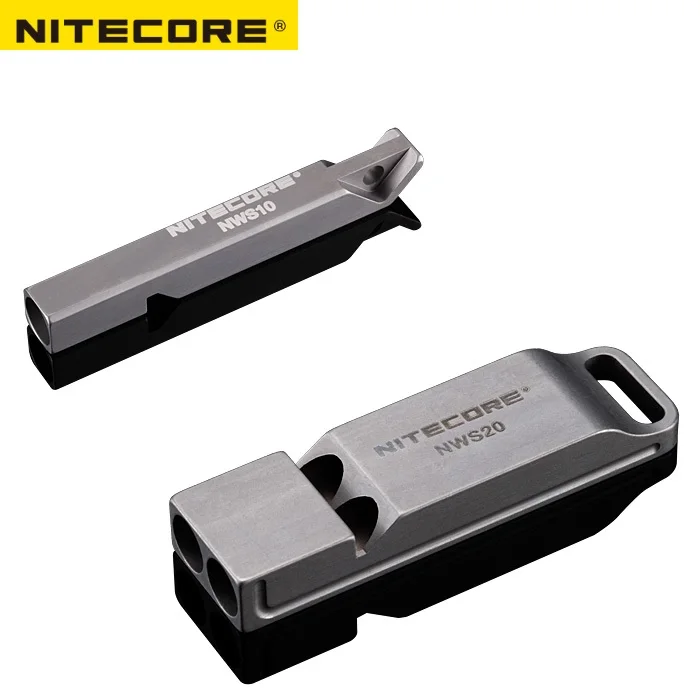 NITECORE NWS10 NWS20 TITANIUM NEVYHĽADÁVAJÚCE PÍSLOSTLIVÝ NÁHRODE PRÍRODNÉHO OUTHODERU 120DB s kľúčovou reťazou+Doprava zdarma