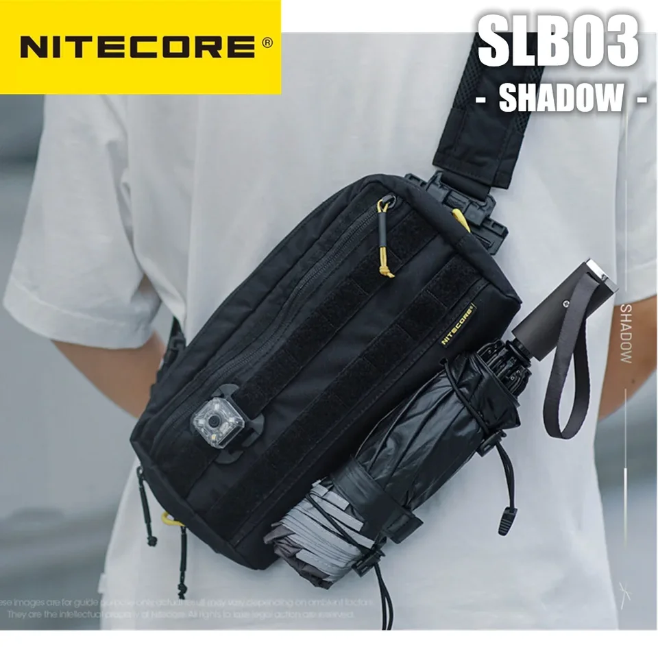 Nitetecore SLB03 Messenger Bag Men Men Men ramenný popruh EDC pás Crossbody Bumbag Woman paket vodotesný