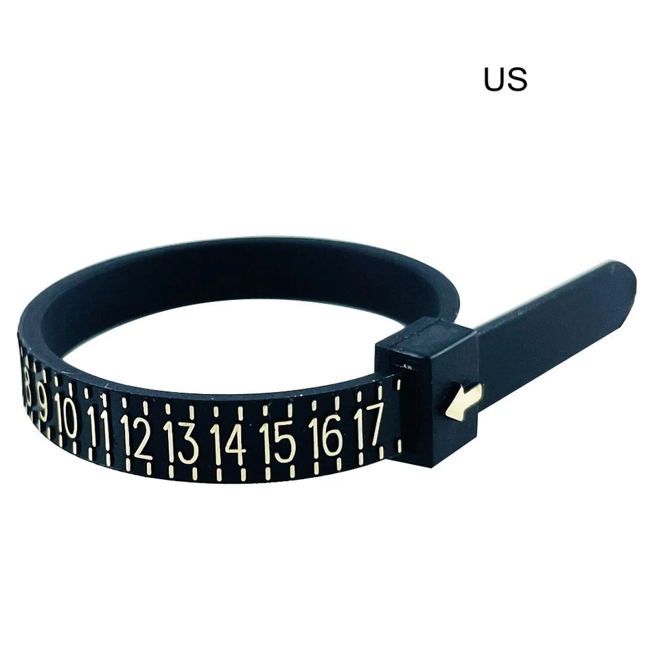 NIUPIKA RING SIZER MERAZOVANIE NÁKLADNÝCH PRINCES SIZER US UK EÚ Plastový pás 1 ~ 13 AZ 41 ~ 76 merania šperkov