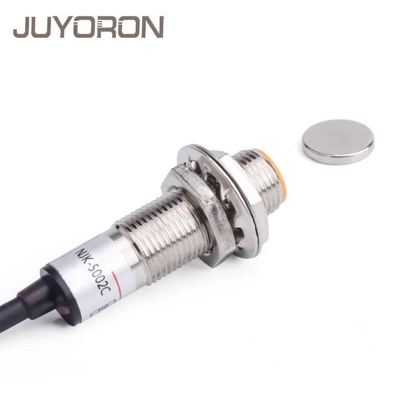 NJK-5002C M12*35 mm proximity spínač HALL Efekt Senzor NPN 3 WIRES Normálne otvorené s magnetom 1,2 metrov kábla NPN PNP No NC