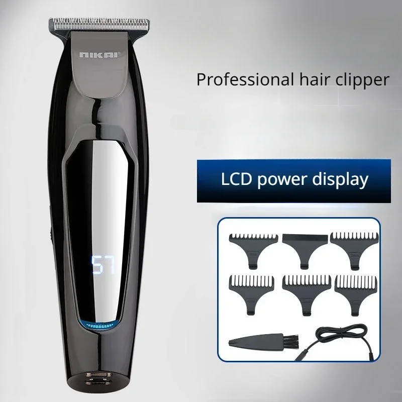 NK-1879 Zastričenie vlasov Nikai Clipper USB Nabíjateľný vlasový strihový strihák Oilpper Clipper strih strih