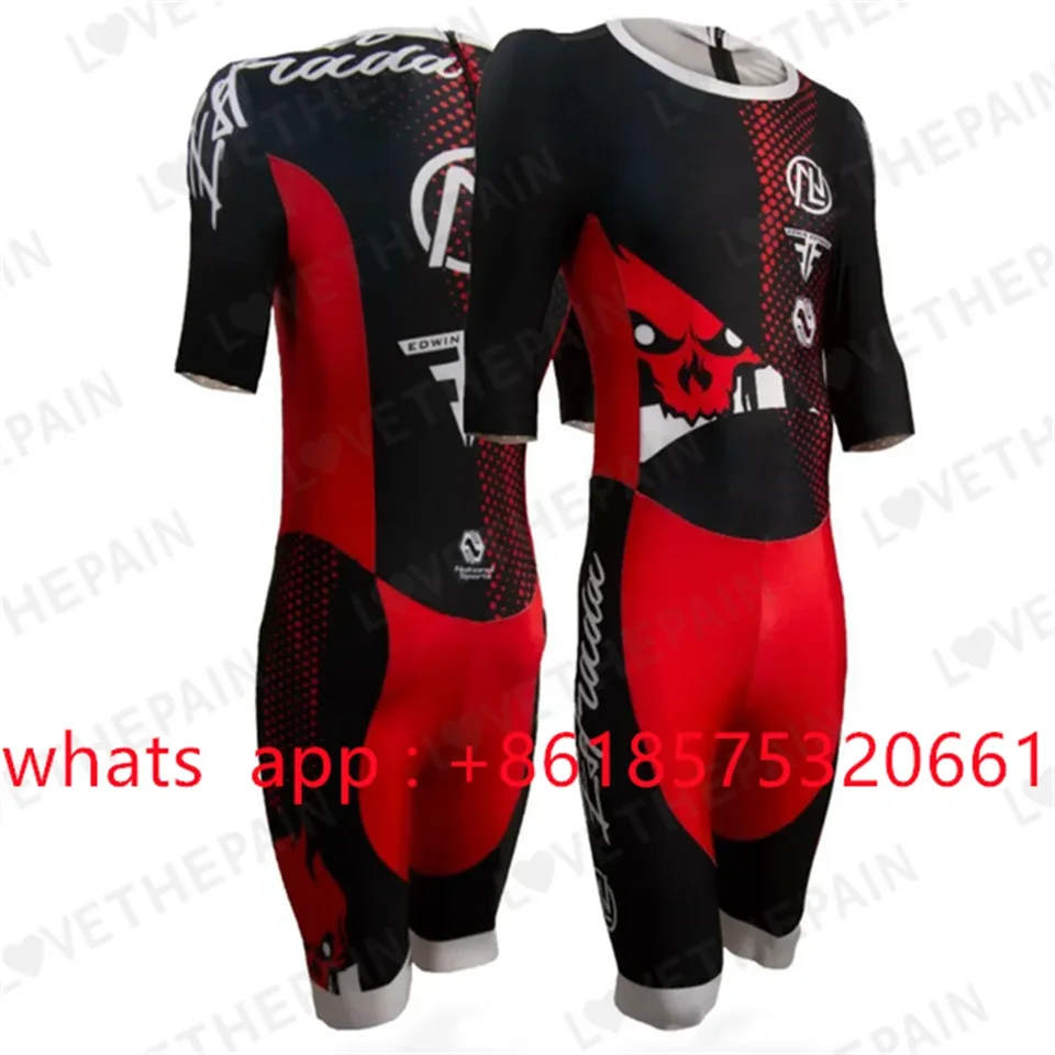 Nl pánske korčuľovacie obleky na bicykli oblečenie na bicykli valcové skríningové letné krátke rukávy Ciclismo Fast Speedsuit Inline Skate Skinuit