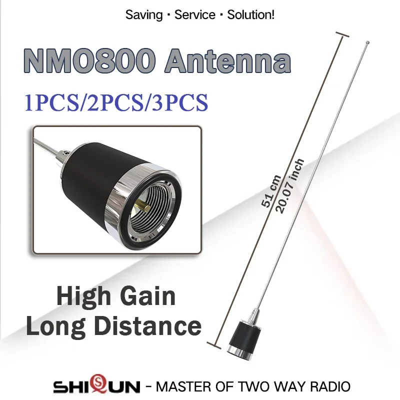 NMO800 Anténa DAUL Band VHF/UHF 134MHz a 430MHz NMO Connector pre BJ-300 CAR RADIOS WALIE TALKIE HIGHE GAIN Mobile Station Aerial