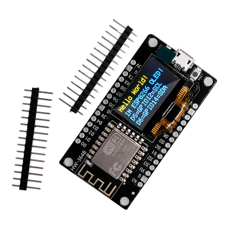 Nodemcu ESP8266 Vývojová doska Serial WiFi Modul CH340G ChIP USB rozhranie s 0,96-palcovou OLED obrazovkou
