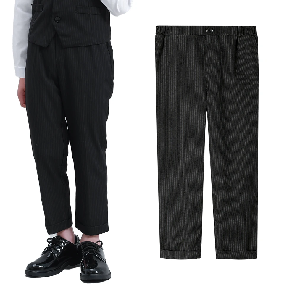 Nohavice pre chlapcov tínedžeri školské uniformy batoľatá Svadobné formálne nohavice pre deti narodeninové oslavy darček denné oblečenie