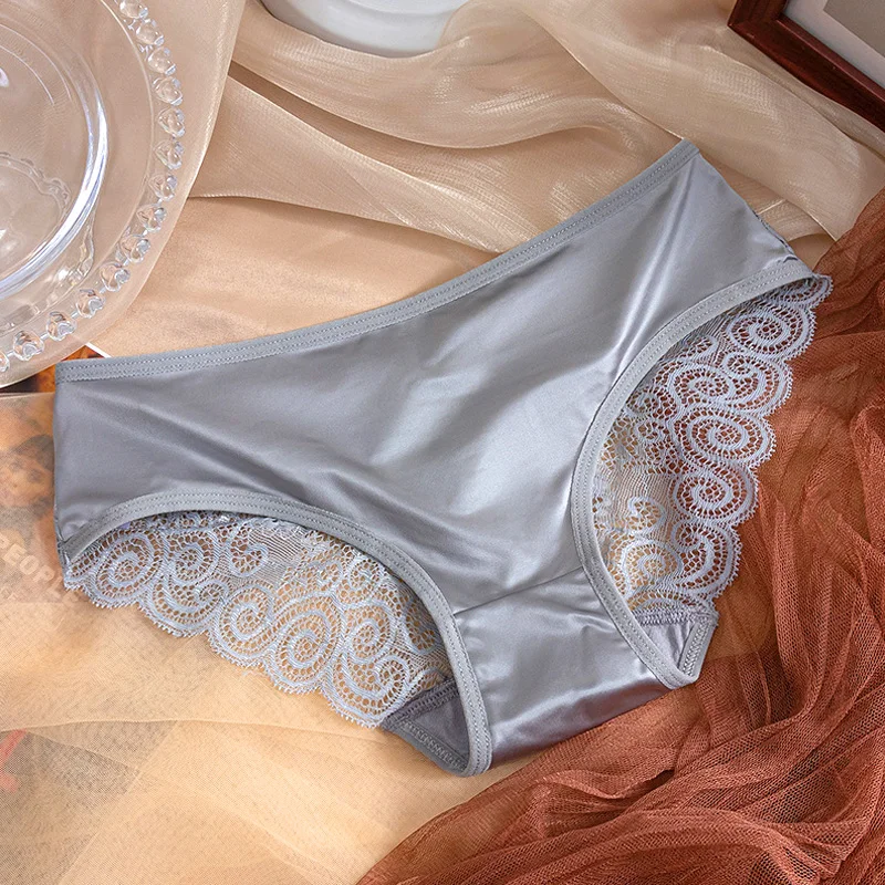 Nohavičky pre ženy, čipky, čipky sexy duté tenké popruhy Priedušné nohavičky saténového šitia