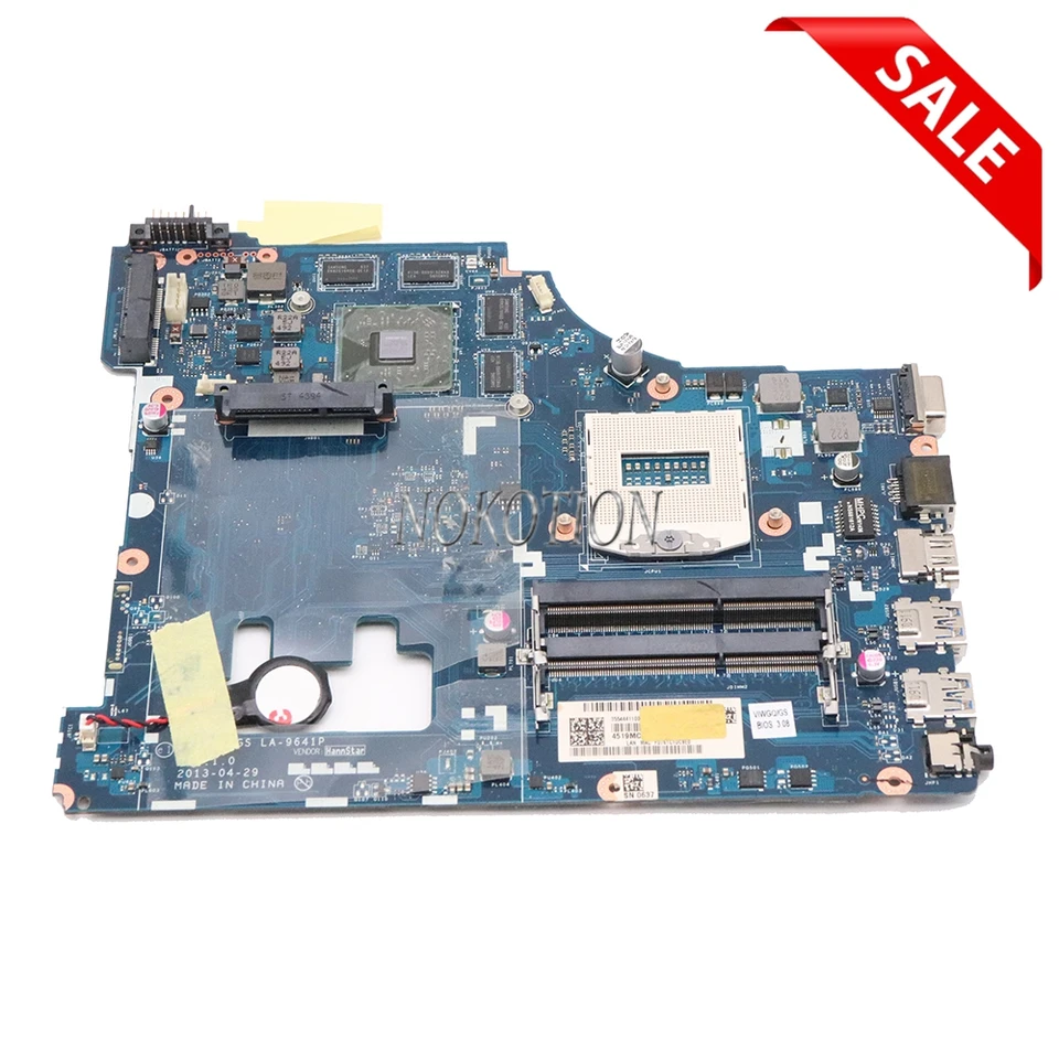 Nokotion 11S90005735 Notebook PC Hlavná doska pre Lenovo IdeaPad G510 LAPTOP Základná doska VIWGQ LA-9641P RADEON R7 M265 Grafika