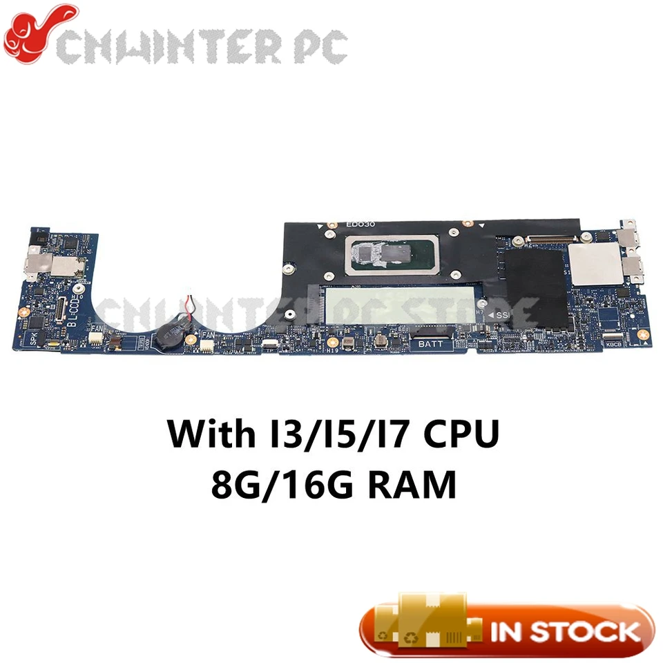 Nokotion EDP35 LA-H931P CN-0F3VKC CN-0G8XX8 CN-0JTF5T pre Dell XPS 13 7390 základná doska prenosného počítača s I3/i5/i7 CPU 8G/16G RAM RAM