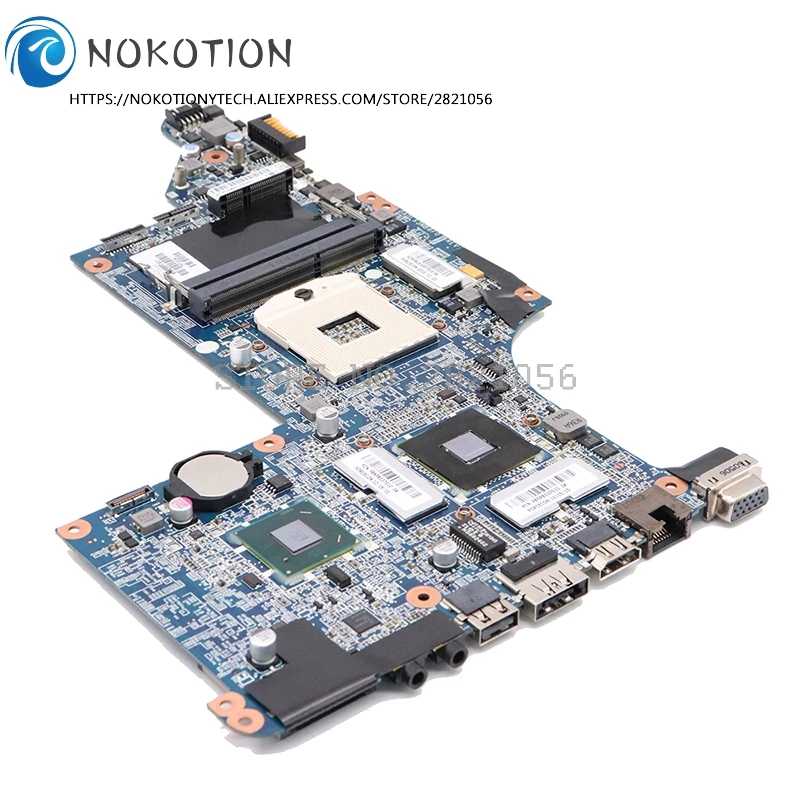 Nokotion for HP pavilón DV7-4000 DV7-4200 DV7-5000 LAPTOP Základná doska 634259-001 DA0LX3MB8F0 HM65 DDR3 HD5000 GPU 1G GPU 1G GPU