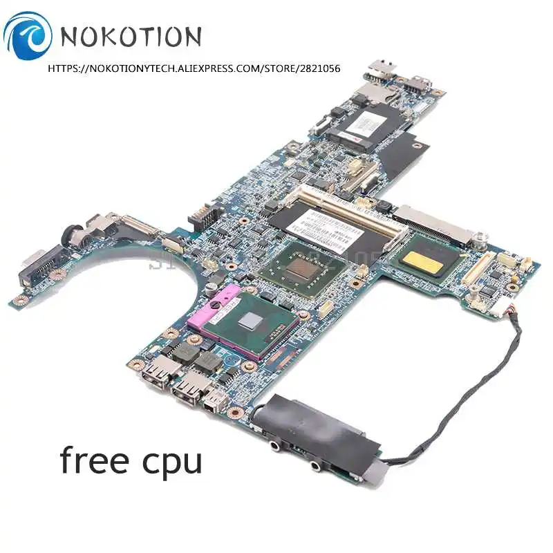 Nokotion laptop základná doska pre HP EliteBook 6910P Hlavná doska 446402-001 LA-3261P GM965 DDR2 zadarmo CPU
