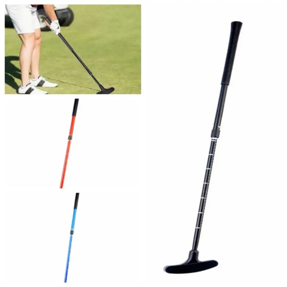 Non-skĺzavý teleskopický golfový putter Univerzálny teleskopický obojstranný golfový juniorský putter TPR Material Grip Rovnak zatiahnuteľný golfový darček
