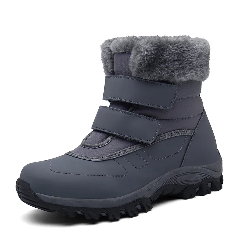 Non-skĺznutie labky teplé kožušinové snehové topánky Zimné tenisky Kids Outdoor obuv čalúnená batožinová vodotesná