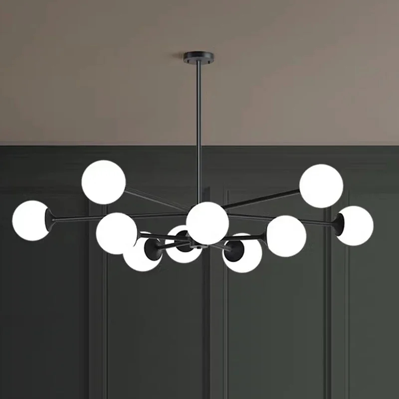 Nordic Glass Gall LED LED závesné svetlá pre obývaciu izbu spálňa Domáca dekor luster závesná lampa vnútorné stropné supsion