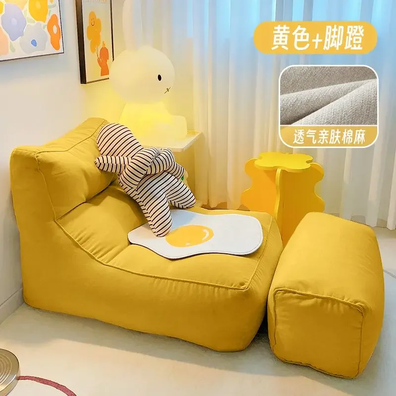Nordic Lazy Sofa Tatami, ktorá sa zameriava single roztomilé ženské pohovky malý balkón Leisure Spálňa izba pohovka domáci nábytok futon pohovka posteľ