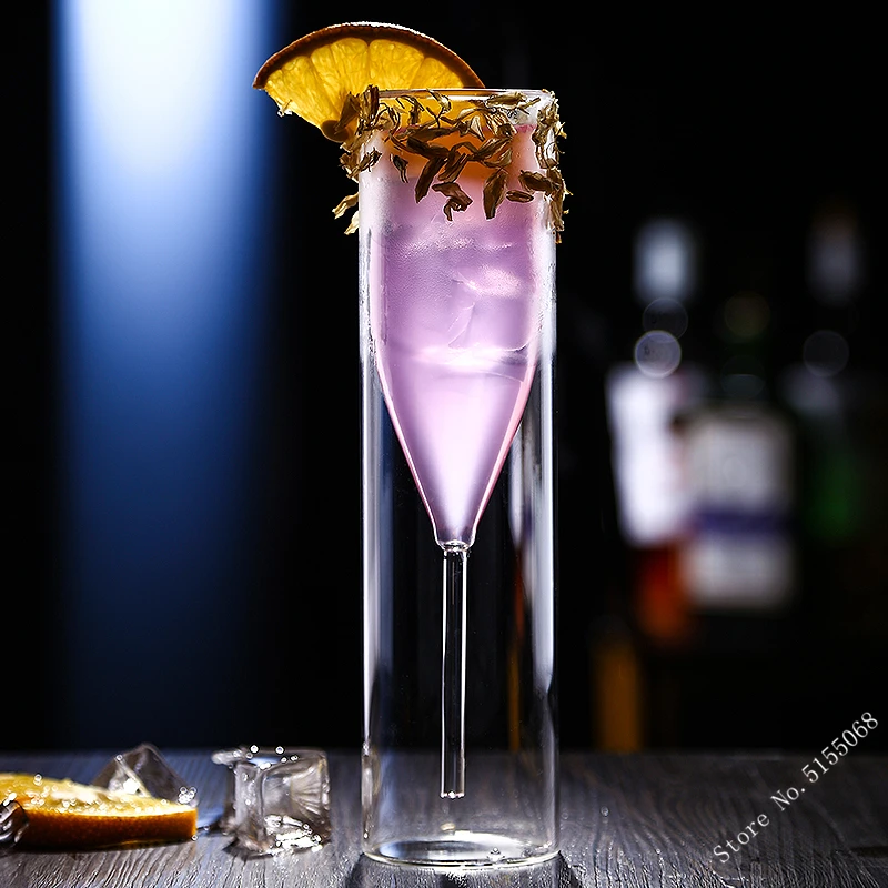 Nordic Light Luxusné svadobné šampanské flauty reštaurácia Rum s dvojitým stenou tulip -pohár sherry šumivý pohárik červené víno pohár