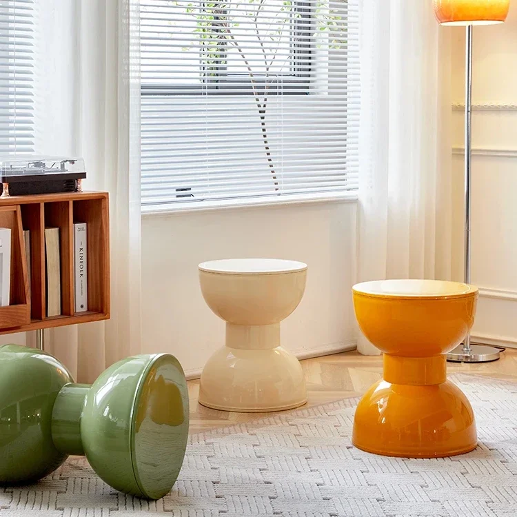 Nordic Low Stool Plastová plastická stolička Obývacia izba na voľný čas