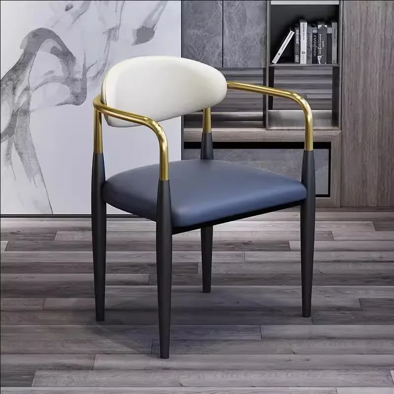 Nordic Simple Light Luxusný moderný jedálenský kreslo Predajné kanceláriu Recepcia Rokovacia stolica a stolička stoličky