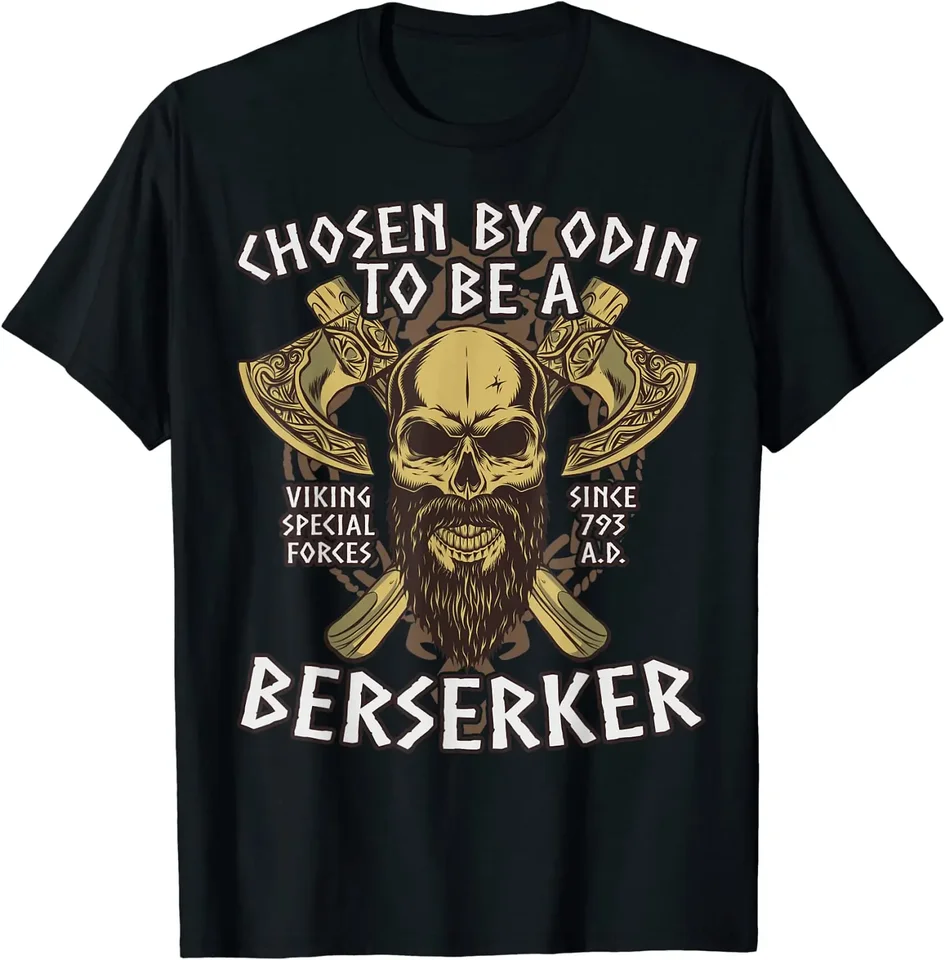 Nordic Warrior Special Forces Berserker Tričko 100% bavlna O-krk na krátky rukáv letné letné pánske pánske tričko S-3XL