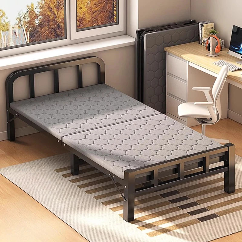 Nordic čalúnené skladacie postele Prenajmú jedno prenosné spiace skladovacie postele luxusné minimalistické camas de dormitorio nábytok