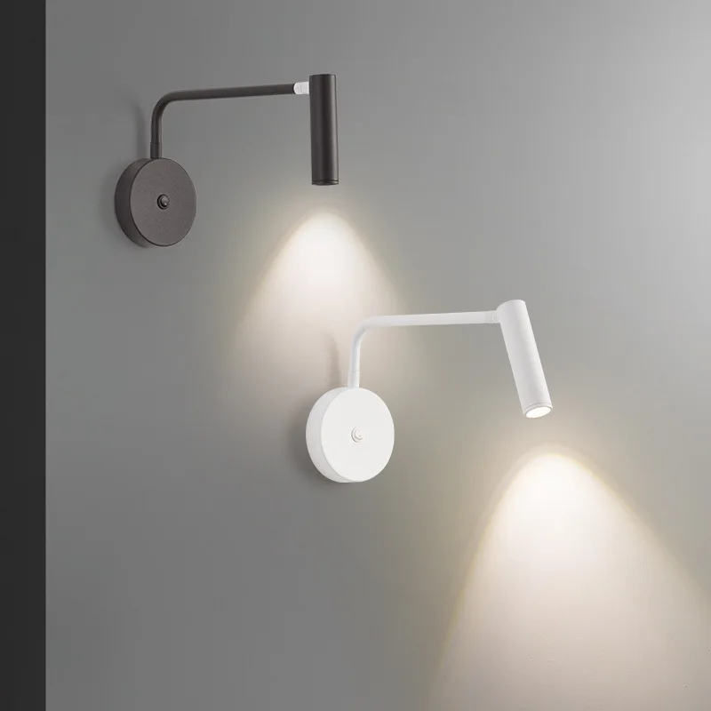 Nordická moderná nástenná lampa LED jednoduchosť nástenné svetlo s prepínačom nastaviteľné svietniky Vnútorné osvetlenie výzdoba pre hotel