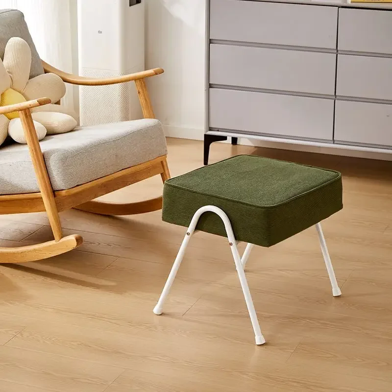 Nordická pohovka pedál Osmanská domáca obliekanie Stool Stool Zameta obuv meniaca stolica nízka stolička jedálenské stoličky voľný čas osmanský puzdro Pouf lavica