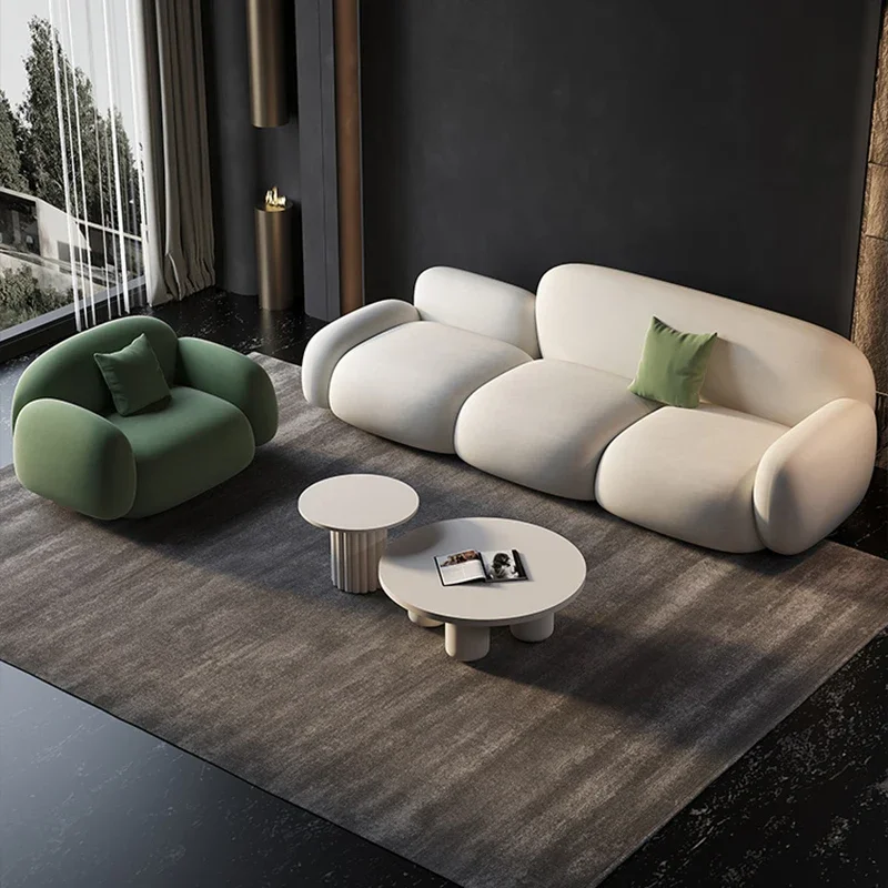 Nordické minimalistické obývacia izba Sofas kreslíce gauč dizajnér dizajnér rohové pohovky pohovky relaxačné tabonas playa domáci nábytok