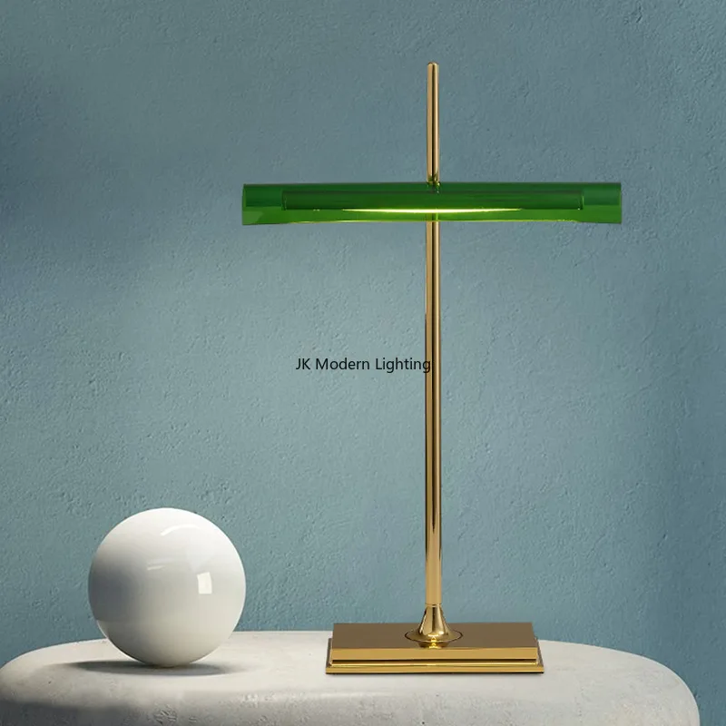 Nordický dizajnér Goldman retro LED stolová lampa spálňa lôžko obývacia izba hotelová dekorácia minimalizmus stôl stôl osvetlenie zelené