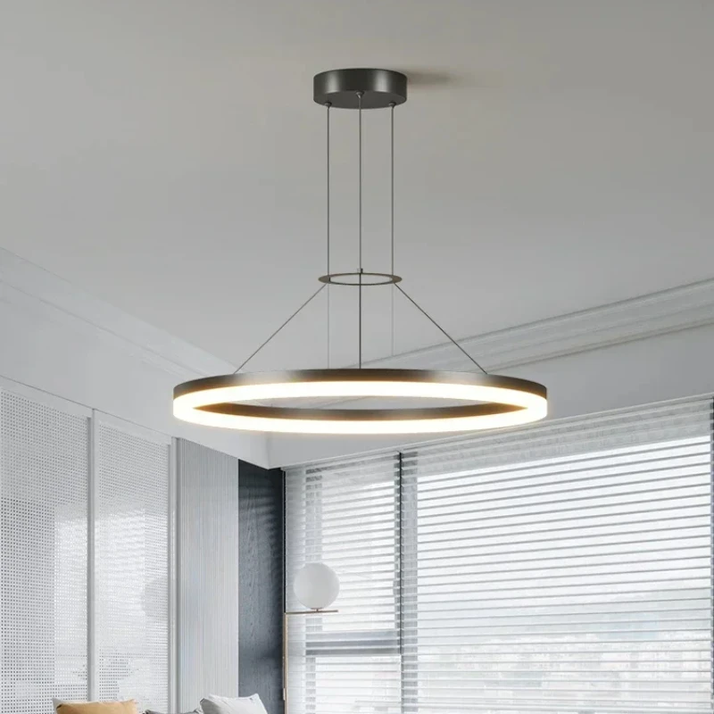 Nordický dizajnér LED Ring Ring Luster