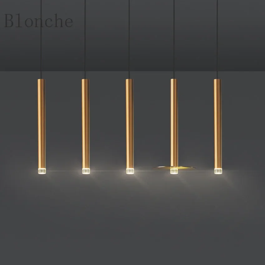 Nordický trubicový prívesok lampa LED stropný luster pre domácu reštauráciu recepcia kaviareň Hotel bar veranda kúpeľňa závesné svetlo