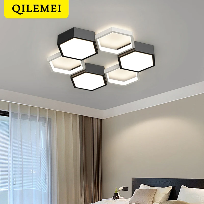 Nordický štýl Minimalistická obývacia izba lampa Lampka na plástový tvar kombinácia kreatívneho umenia stropná lampa sála reštaurácia Spálňa lampa