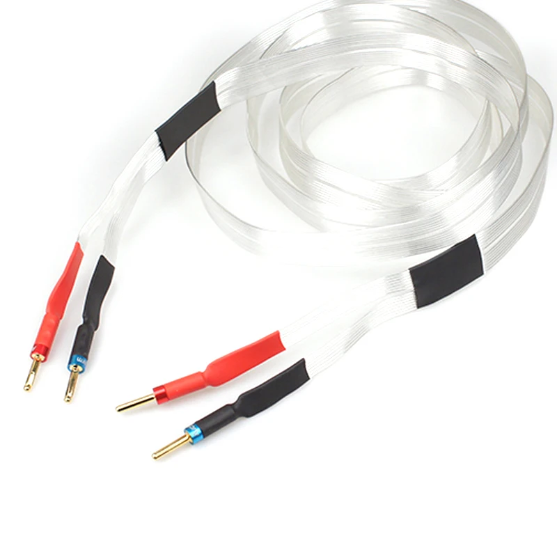 Nordost 12 jadrová meďná strieborná hifi reproduktorový kábel banán / y