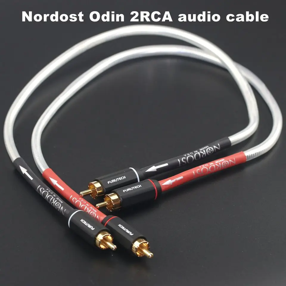 Nordost Odin Sterling Silver 2RCA na 2RCA Audio kábel HIFI Audio výkonný zosilňovač CD predný a zadný signálny signálny kábel