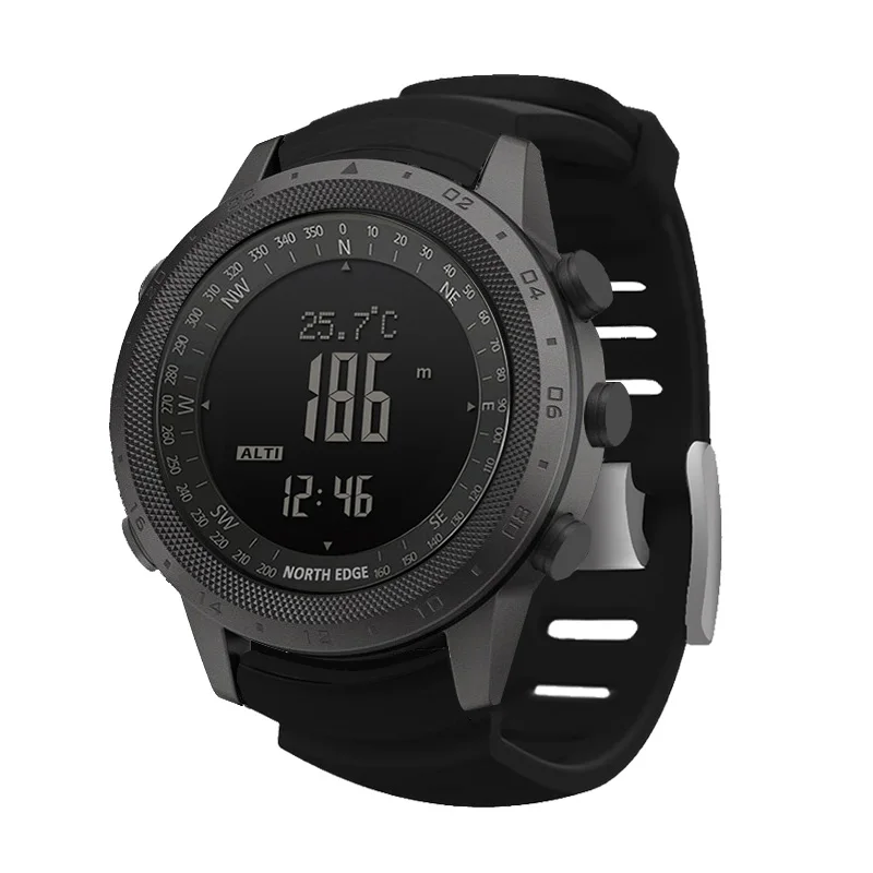 North Edge Desert Men's Smart Watch výškomer barometer Compass Vojenská armáda Smartwatch Smarting Running Clock Waterproof 50 m