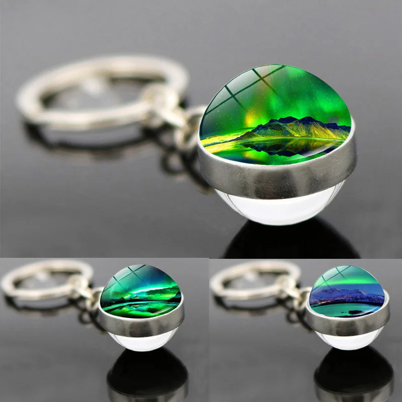 Northern Lights Aurora Keychains