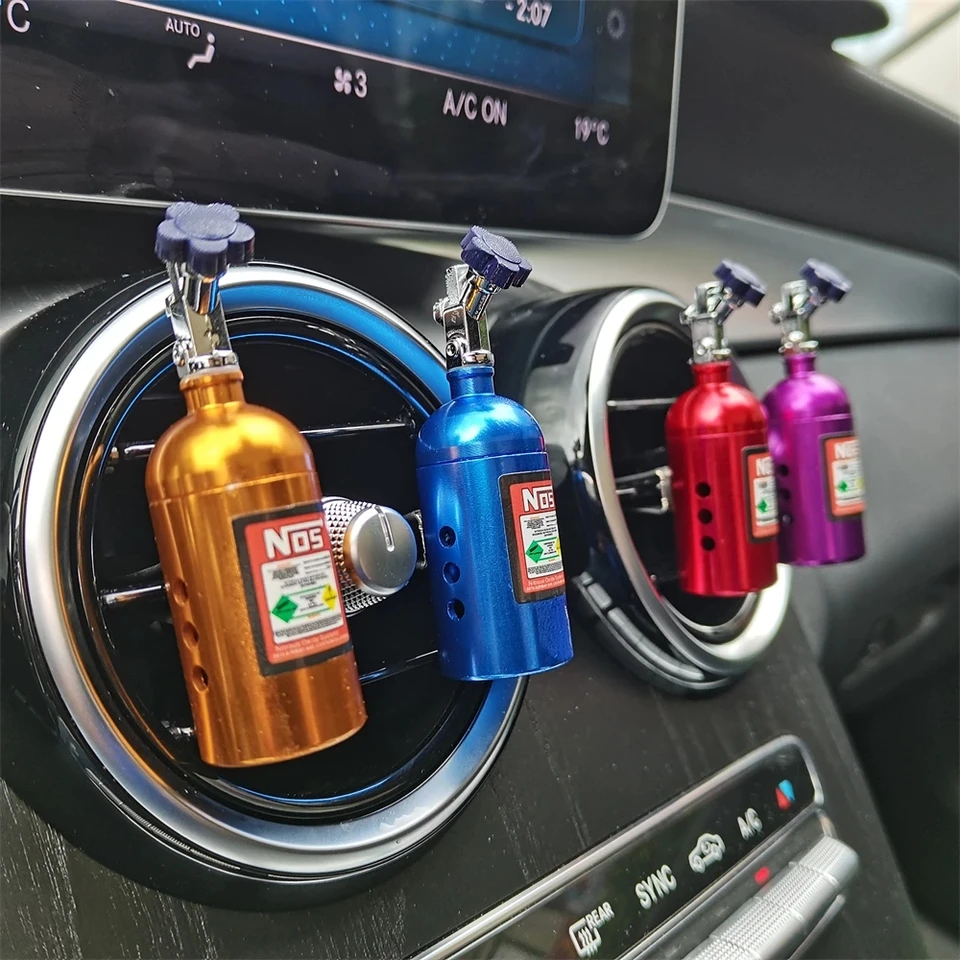 NOS Turbo Car Air Firlder Blue Schadol hliníková vôňa Von Air Air Parfum Parfum Fragrance Doplní osviežovač Ozdob