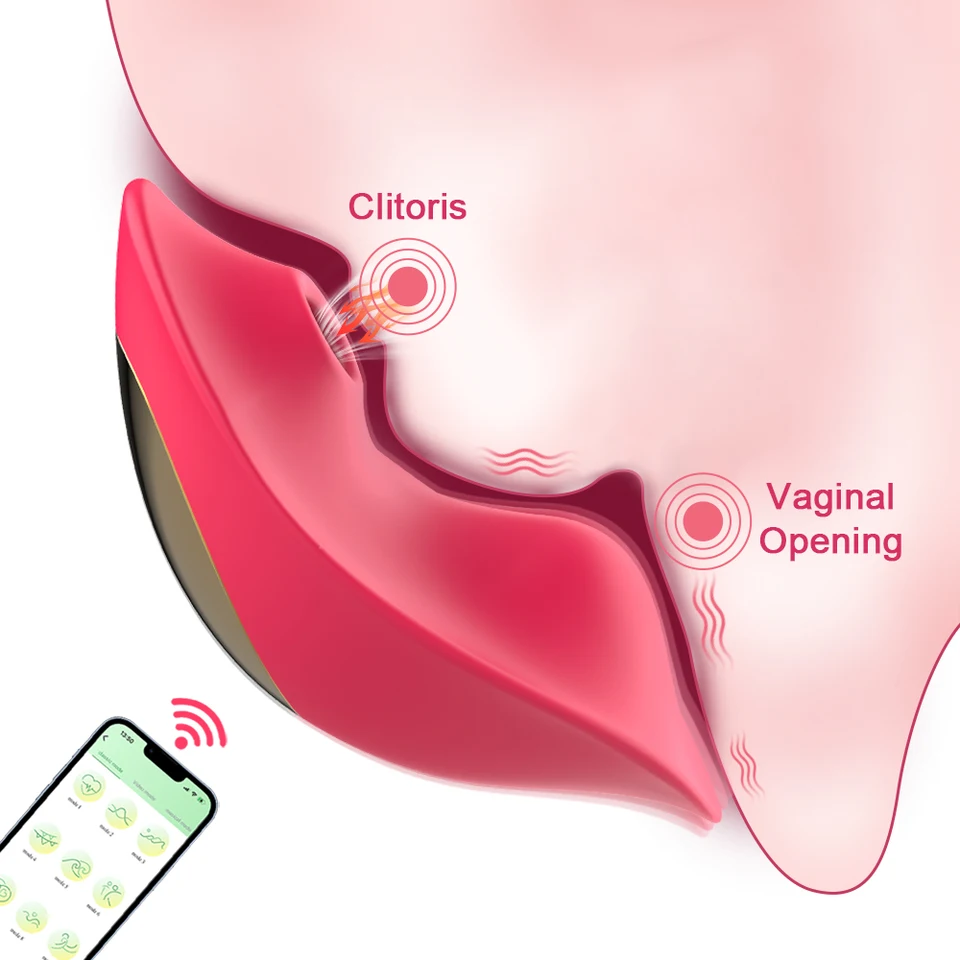 Nositeľné vibrátorové aplikácie Klitoris diaľkové ovládanie klitoris orálne sanie nohavičky G-Spot Masáž dospelých sexuálnych hračiek pre ženy žien pre sexuálne hračky
