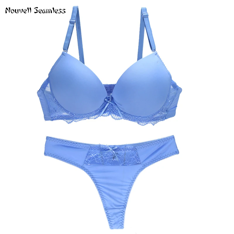 Nouvelle Sladkless Brand Sexy Bras set bcde pohár spodná bielizeň pre dámske push nahor čalúnené plnené luky dámske spodné prádlo