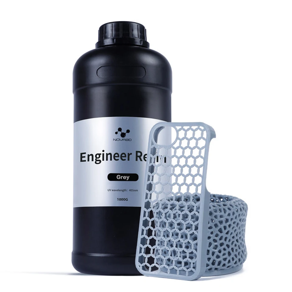 NOVA CLEARANCE Sale Engineer Resin s vysokým rozlíšením, ktoré nie je Brittle 405nm UV Cutcuring Standard PhotoPolymér živica pre 3D tlačiareň 1 kg