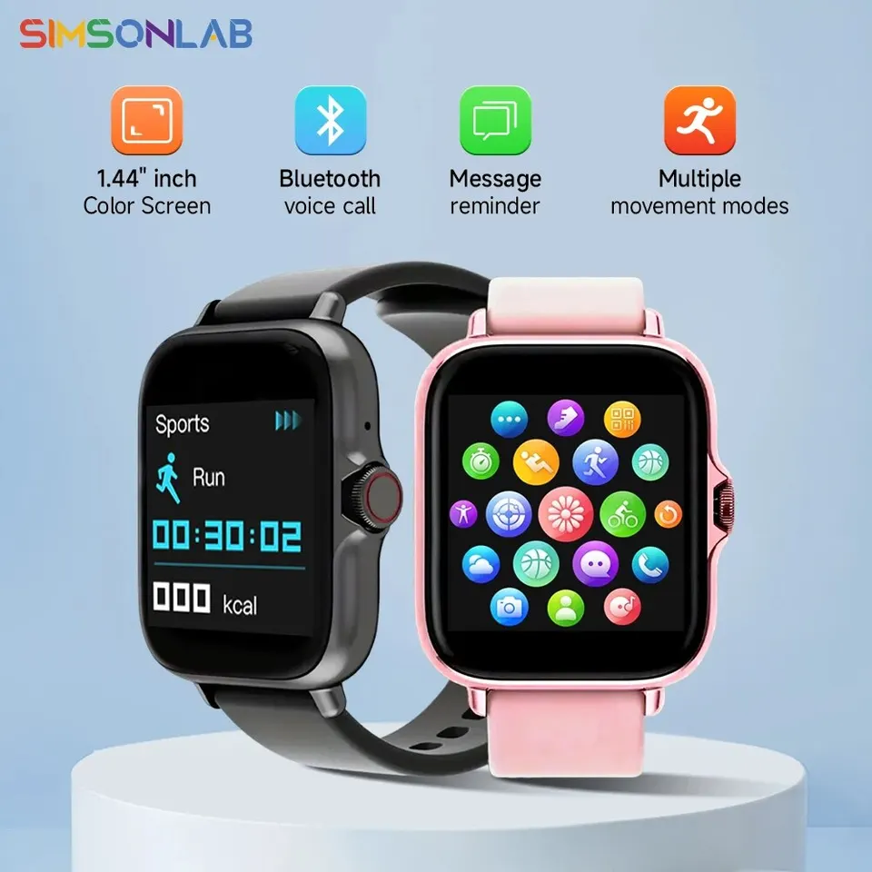 NOVINKA 1,44 palca TFT Bluetooth Smart Watch for Men and Women Health Monitoring Sports Watch Fitness Tracker pre Android a iOS