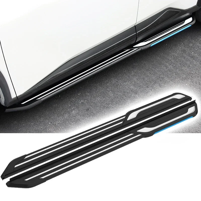 NOVINKA! 2pcs Fit for Toyota RAV4 RAV-4 XA50 2019-2024 Bočný krok Running Board Hliníkový pedál (s zátvorkami)
