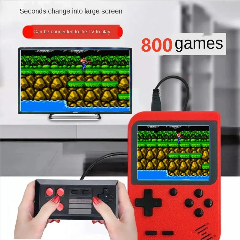 NOVINKA 800 v 1 prenosnej retro hernej konzole vreckovej hry hráči chlapec 8 bit Gameboy 3,0 palca LCD SCREE SPOLOČNOS