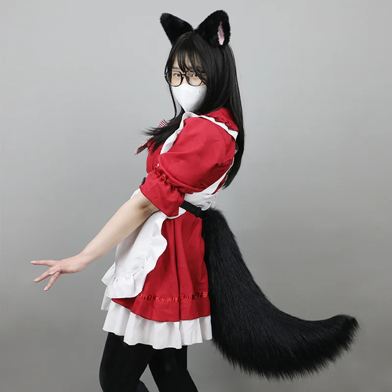 Novinka anime lolita slúžka líška chvosty uši Acc cosplay kostýmy rekvizity karikatúry roztomilé sexy kawaii girl emulation castorocauda