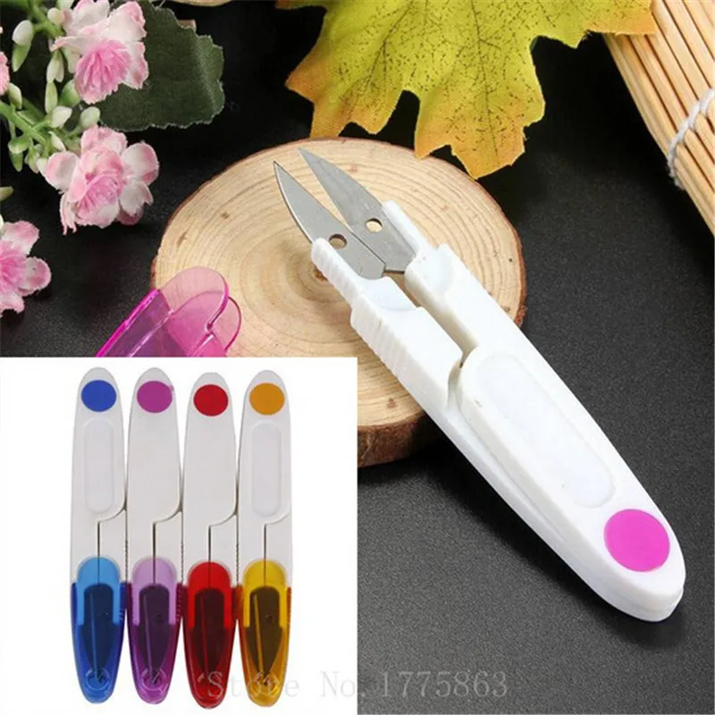 Novinka plastová rukoväť na šitie Snip Nedore niť na mieru Cens Scissors Cross Stitch DIY Craft Tool AA7482
