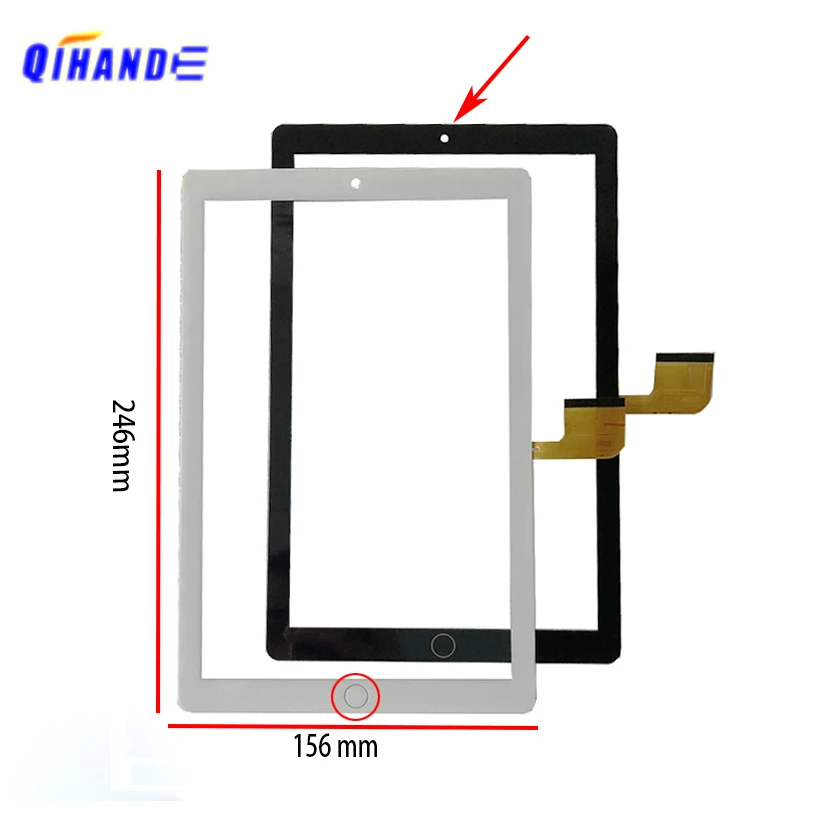 NOVINKA pre 10,1 palca DP101484-F8-A Tablet Externá kapacitná dotyková obrazovka Digitalizátor Sensor Sensor Explant Phablet MultiTouch