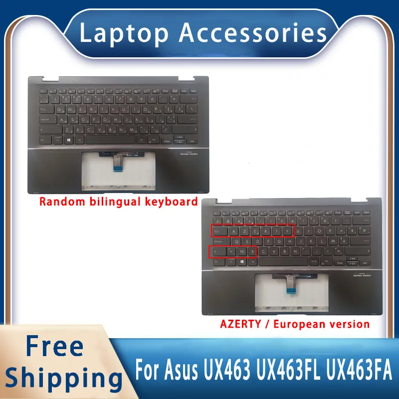 NOVINKA pre ASUS UX463 UX463FL UX463FA; náhradné príslušenstvo pre notebook Dvojjazyčné / európske klávesnice