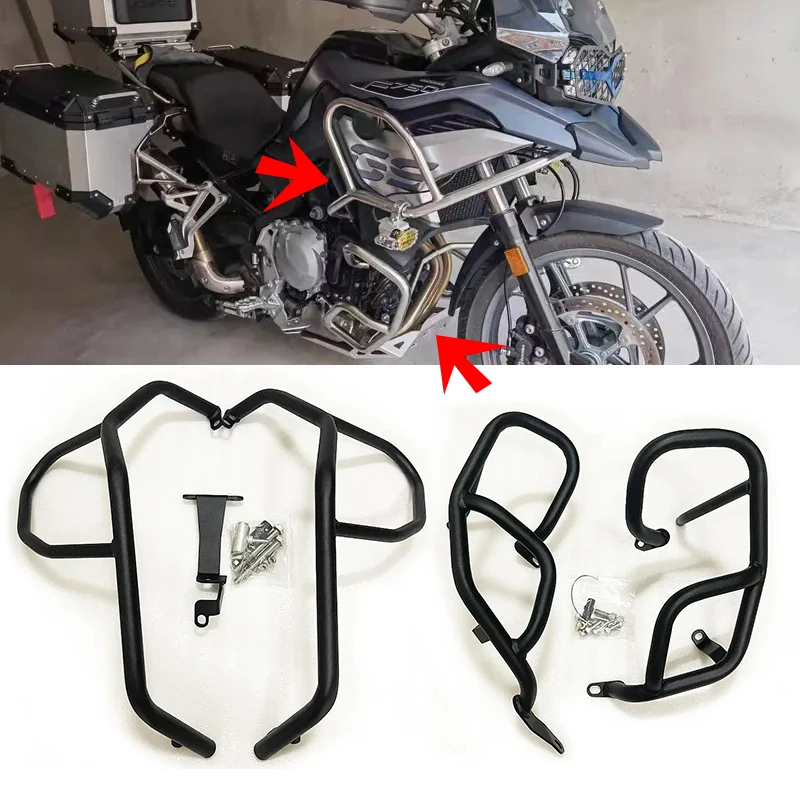 NOVINKA pre BMW F850GS 750GS F 750 850 GS 2017-2023 Motorcycle Guard Crash Tank Bar Bumper Bumper Horná spodná kapotážová chránič rámcov