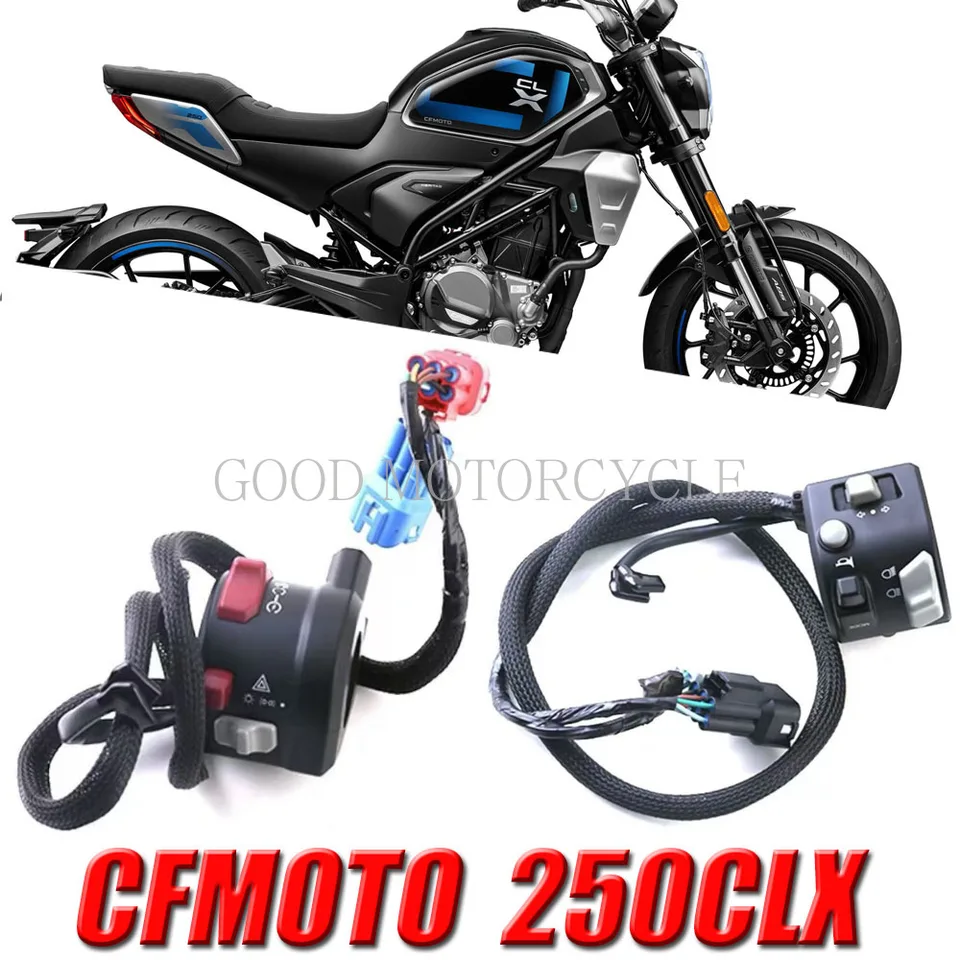 NOVINKA PRE CFMOTO CLX250 250 CLX Originálny motocykel ľavý a pravý spínač rukoväte spínač Začiatok rohov zapaľovanie Otočenie svetlomet